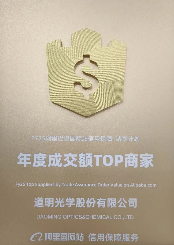 荣耀时刻丨华体会体育光学荣获阿里国际站“年度成交额TOP商家”奖项