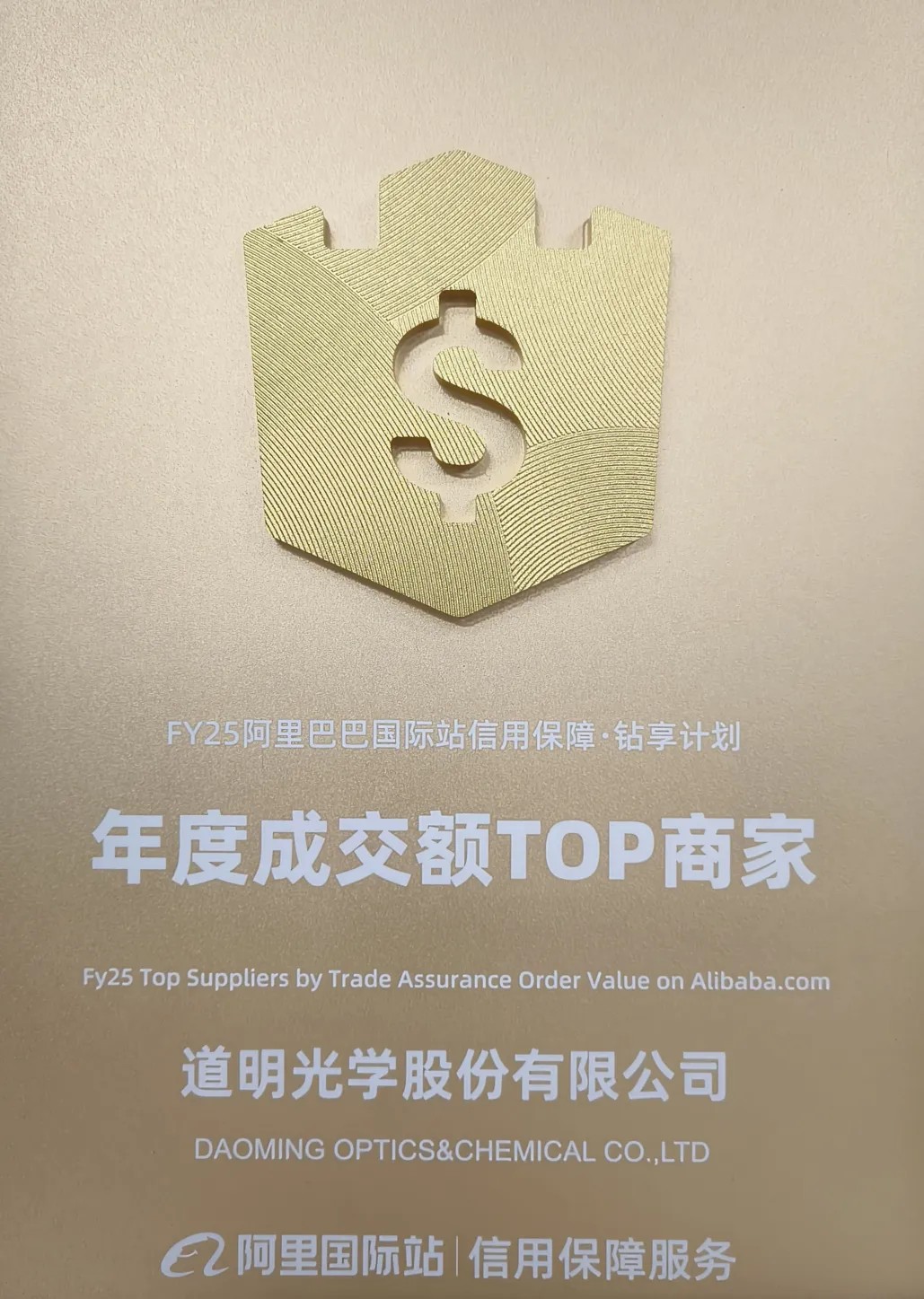 华体会体育光学荣获阿里国际站年度成交额TOP商家4